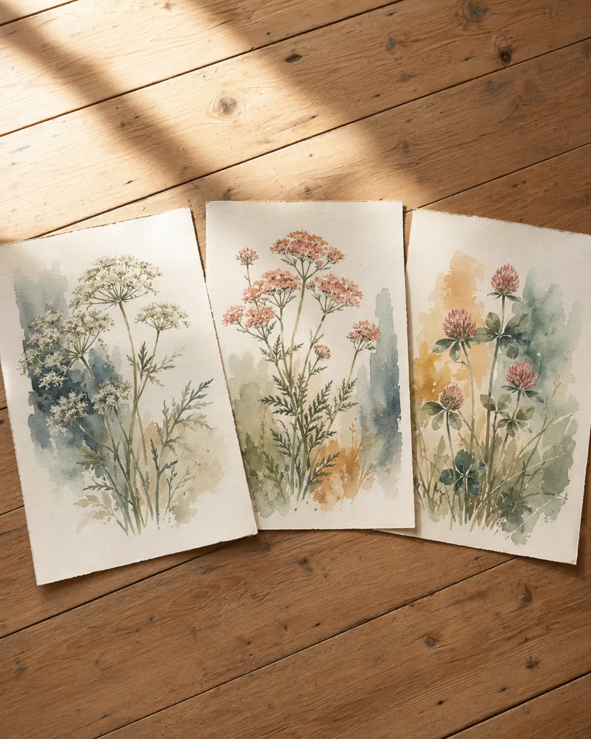 Wildflowers print set