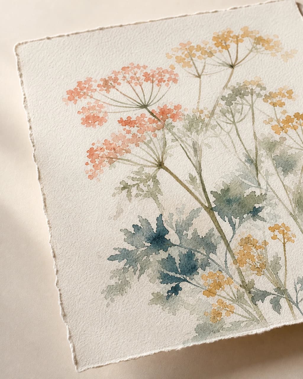 Wildflowers Print Set — close-up macro of the cow parsley print on Hahnemühle cotton rag