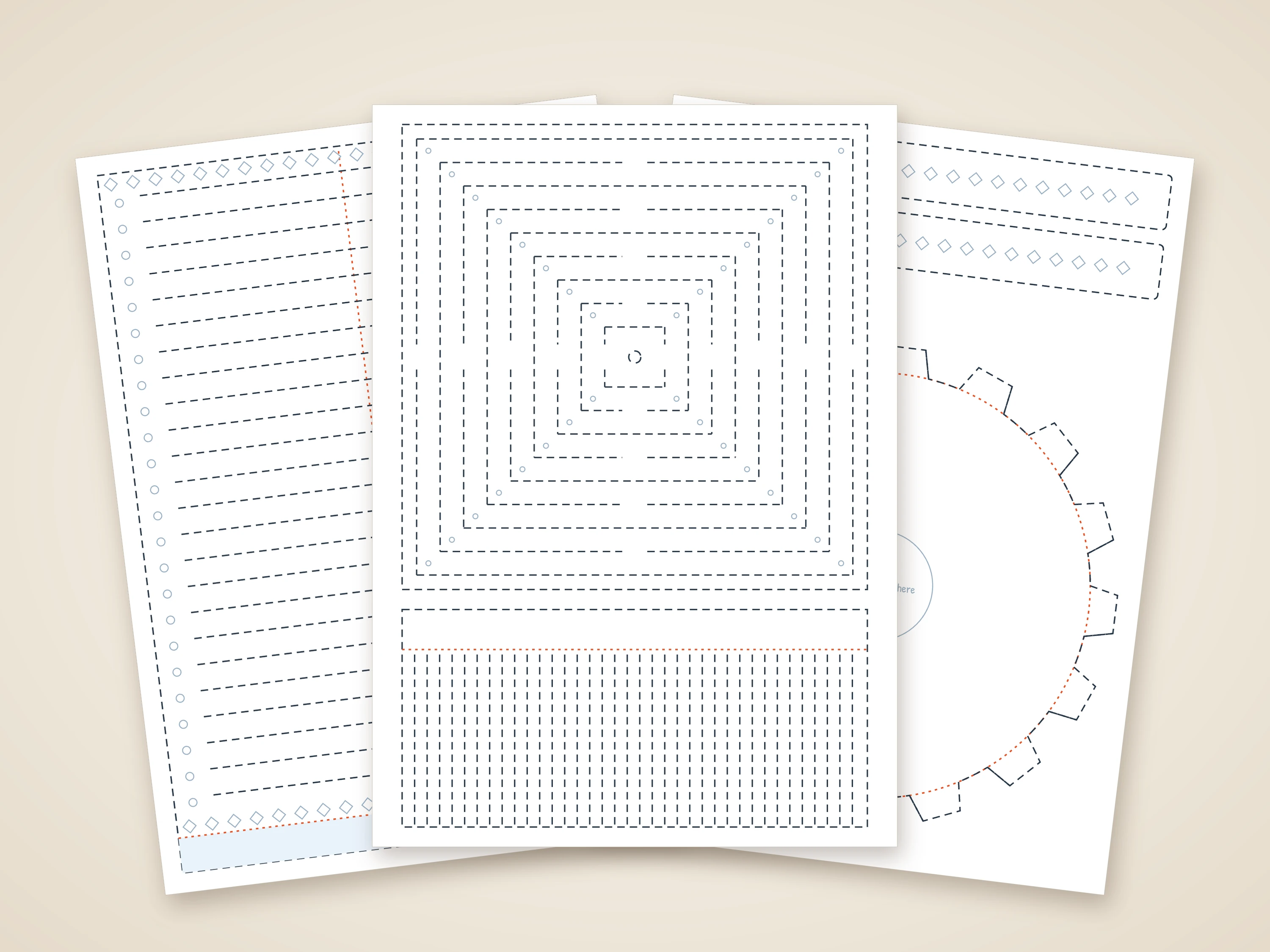 Full-page templates — a lantern sheet, the chandelier and the lantern base