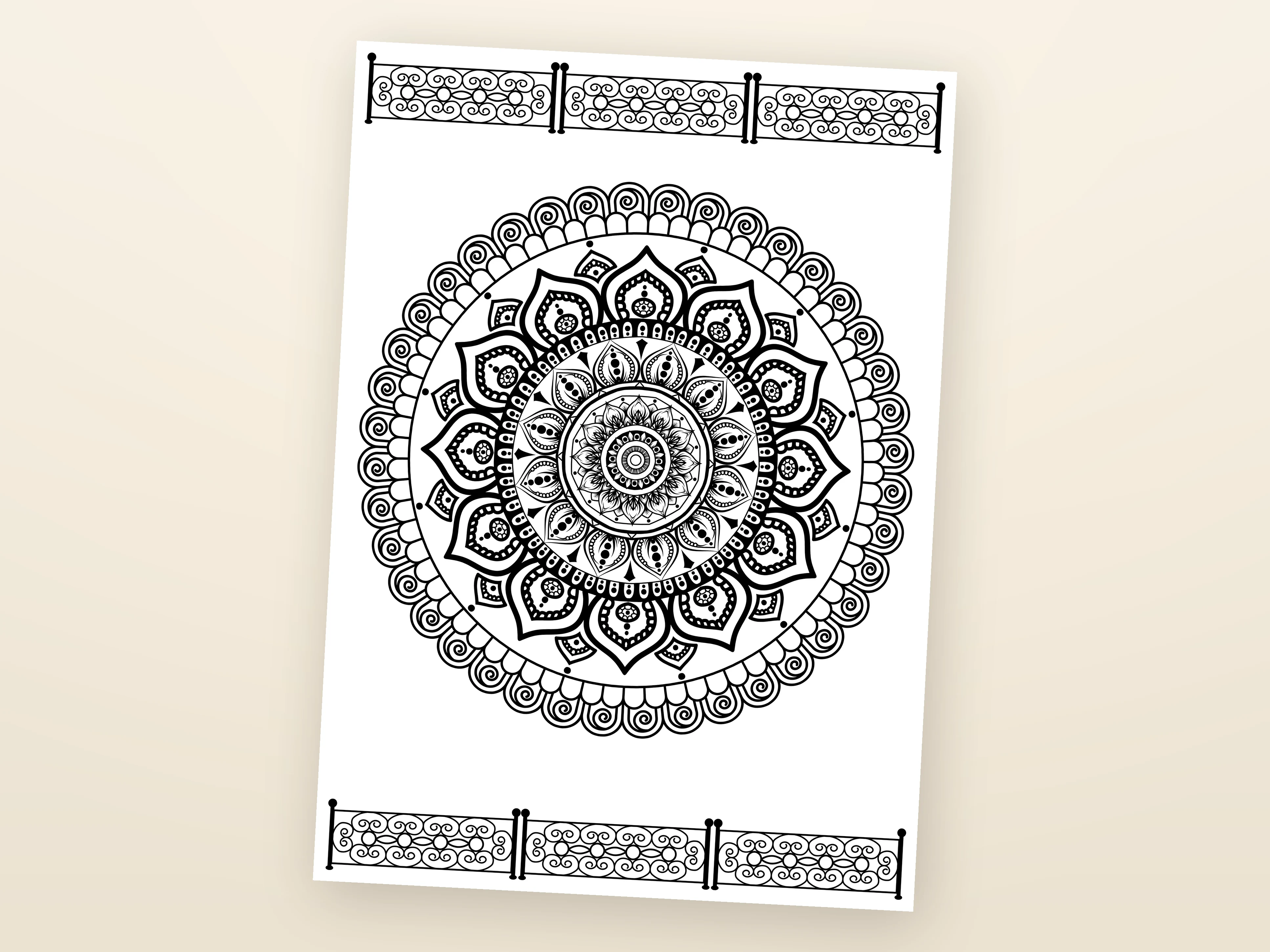 Eight of the fifty designs together — mandalas, a sunflower pot, a butterfly, a cat, a dreamcatcher